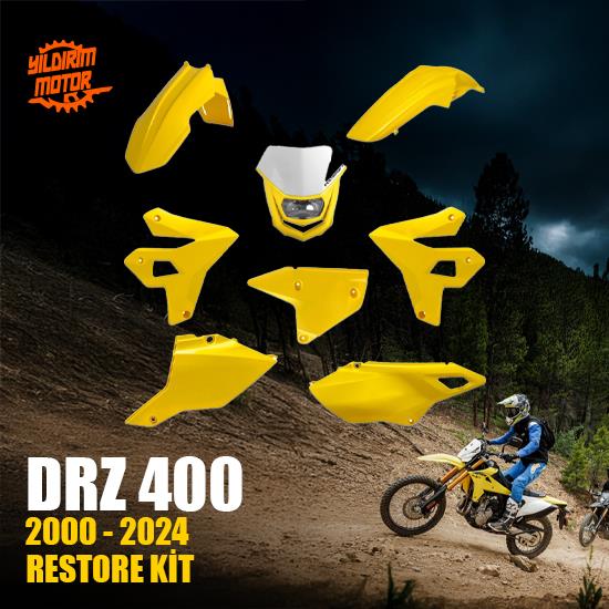 POLİSPORT SUZUKİ DRZ 400 PLASTİK GRENAJ SET SARI 2000-2024
