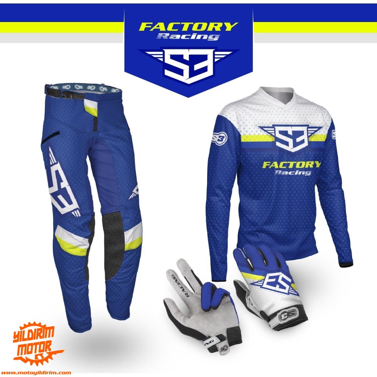 S3 FACTORY RACING JERSEY PANTALON ELDİVEN TAKIM 