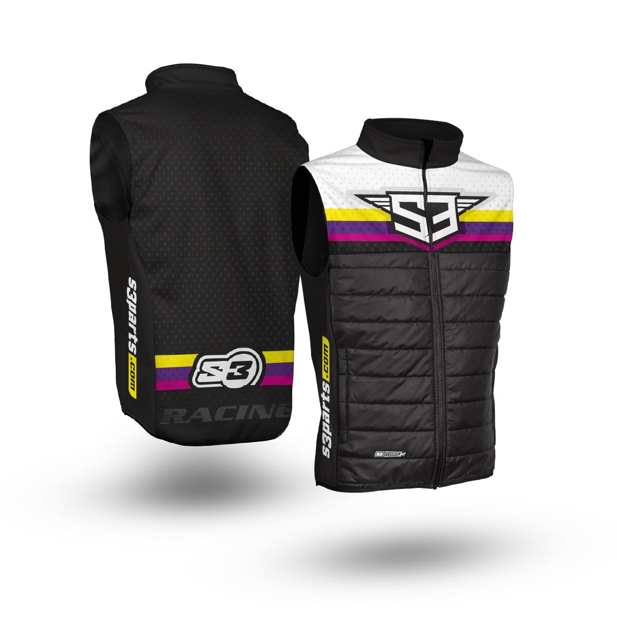 S3 GILET HYBRID YELEK SARI PEMBE