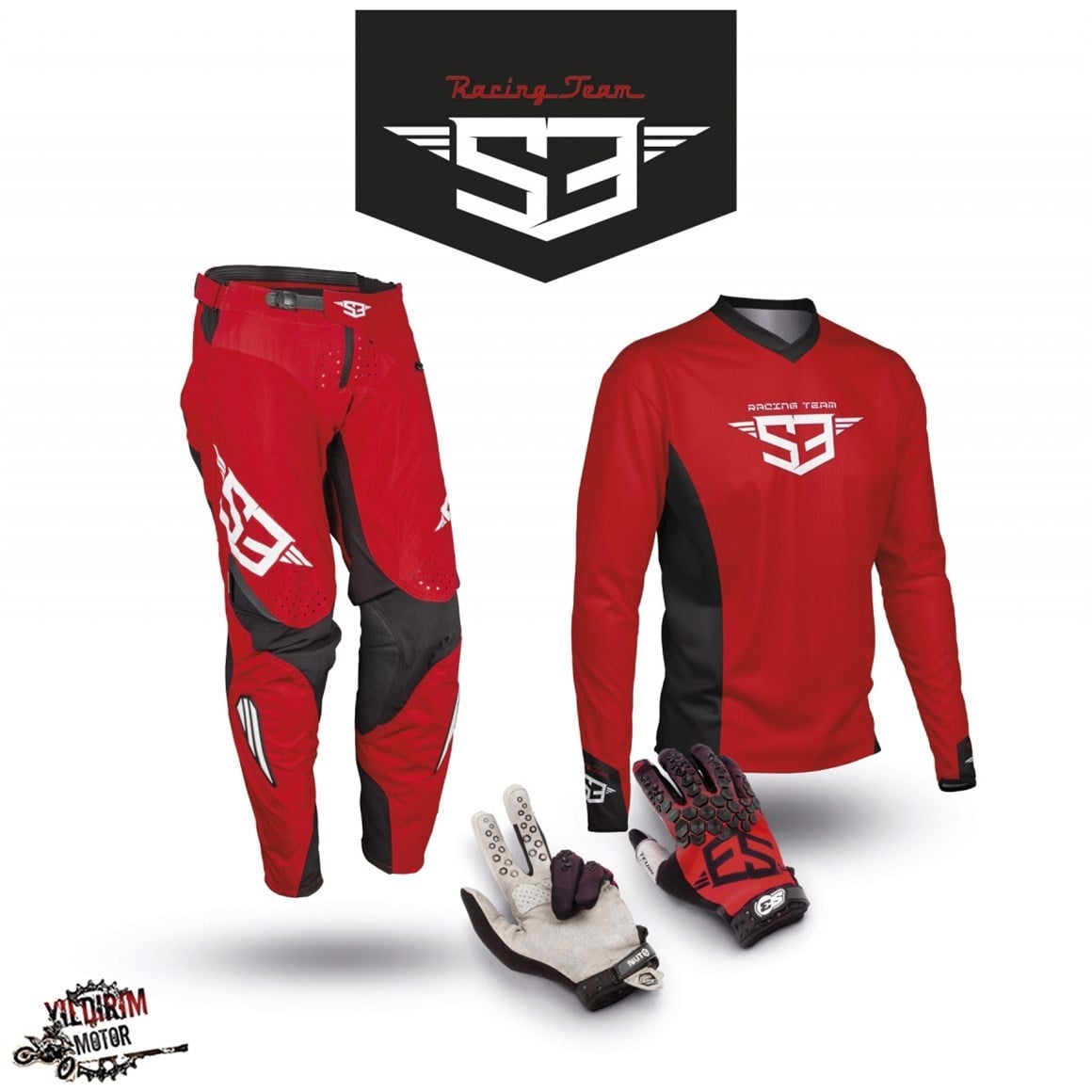 S3 PANTALON-JERSEY-ELDİVEN 3 LÜ KOMBİN