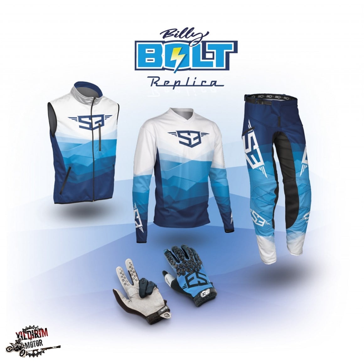 S3 PANTALON-JERSEY-ELDİVEN 3 LÜ KOMBİN