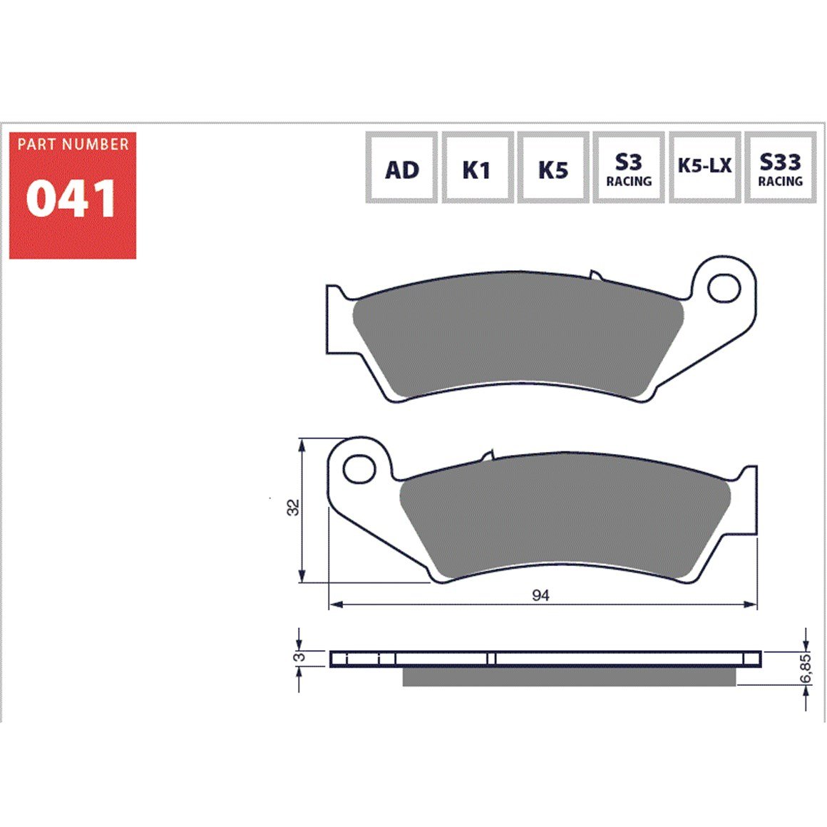 TM Racing Goldfren Ön Fren Balatası