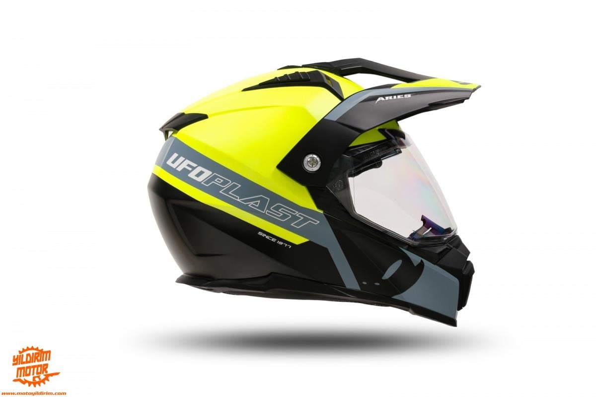 UFO ARIES KASK SİYAH SARI