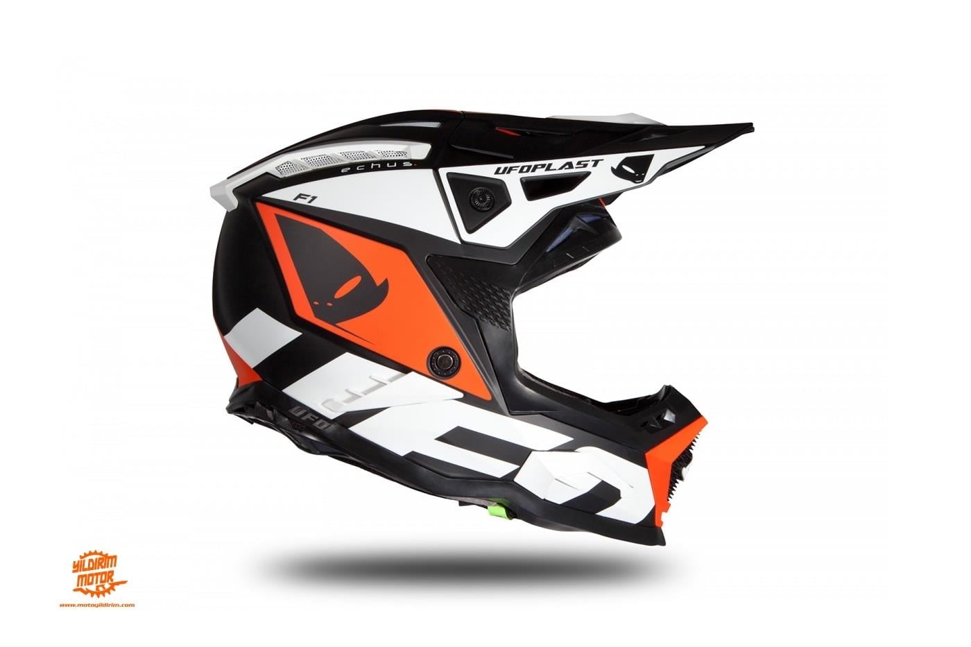 UFO ECHUS TURUNCU BEYAZ KASK