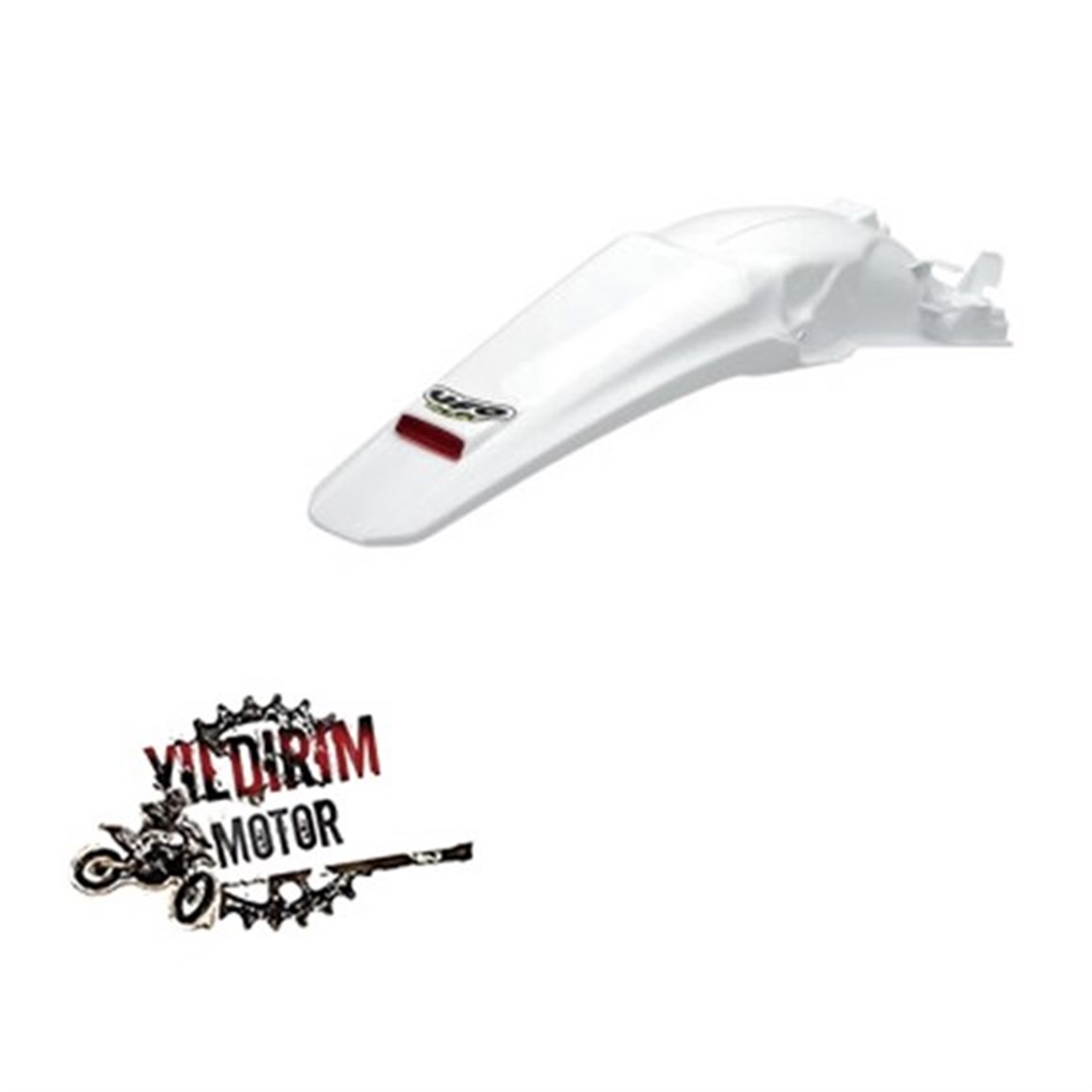 UFO ENDURO ARKA ÇAMURLUK LED-IŞIKLI HONDA CRF250X BEYAZ