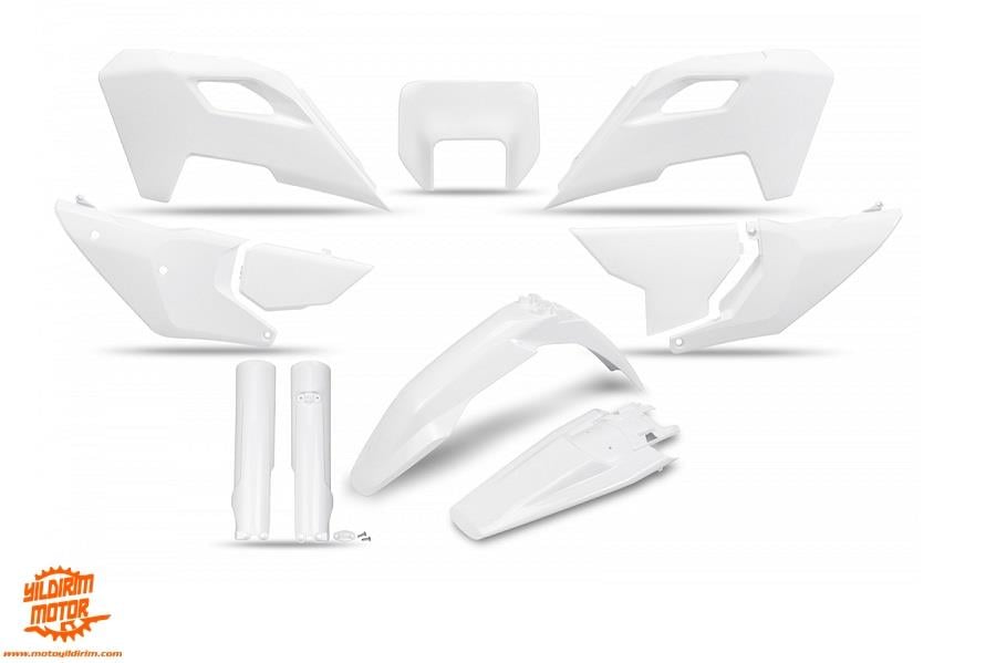 UFO HUSQVARNA TE/FE FULL PLASTİK GRENAJ SET BEYAZ 24-25