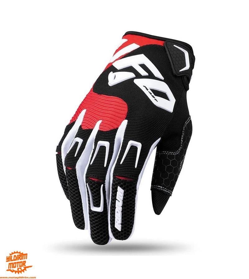 UFO IRIDIUM KIRMIZI SİYAH ELDİVEN 