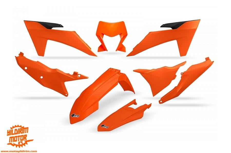 UFO KTM EXC/EXC-F PLASTİK GRENAJ SETİ TURUNCU 24-25