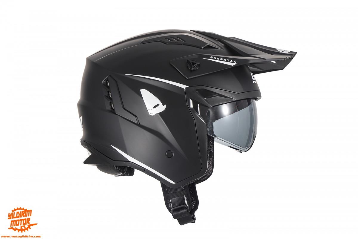 UFO SHERATAN JET KASK SİYAH