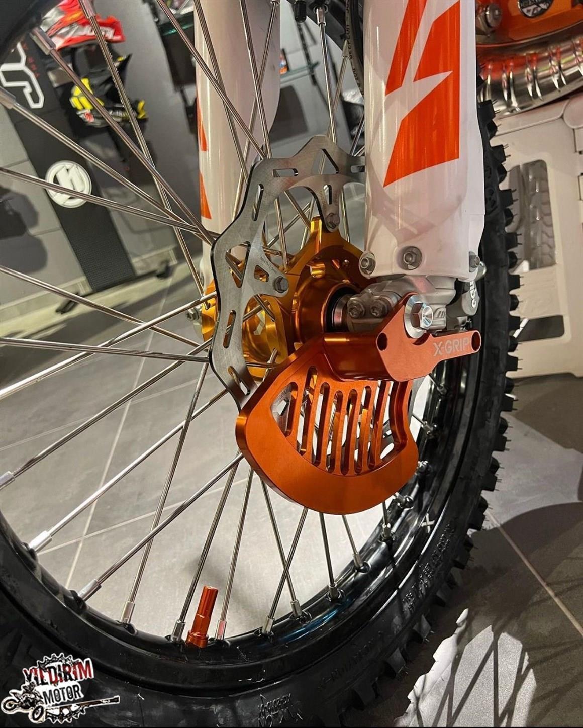 X-GRİP KTM HUSQ GAS GAS ÖN Disk Koruma TURUNCU