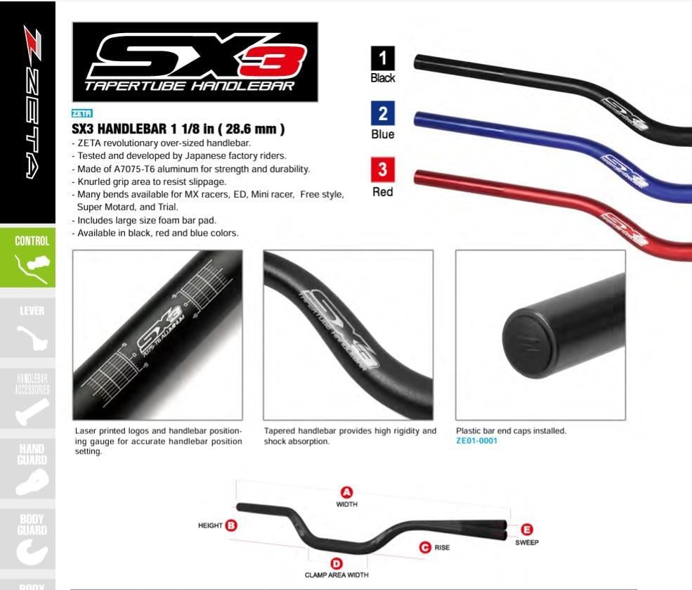 ZETA SX-3 28.6MM KIRMIZI GİDON