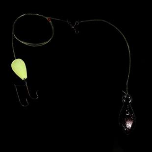 2 iğneli Çelik Telli Fosforlu Şamandıralı Çinekop ve Lüfer Takımı 50 Gr