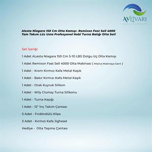 Alesta Niagara 150 Cm Olta Kamışı- Remixon Fast Sell 4000 Tam Takım Lüx Usta Profesyonel Hobi Turna Balığı Olta Seti