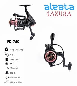 ALESTA SAKURA FD-750 5000 AL KAFA CNC KOL 6+1 BB OLTA MAKİNASI