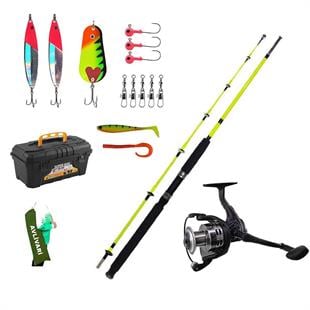 Alesta Spinner 270 Cm Olta Kamışı- Avlivar Kube 3000 Metal Kafa Olta Makinası Tam Takım Lüx Usta Profesyonel Hobi Turna Balığı Olta Seti