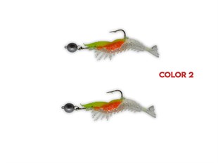 AVLİVARİ  El Yapımı Hareketli JİGHEAD UV Karides (2Li Set)