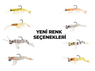 Avlivari 3D Shrimp 7.62cm Silikon Karides