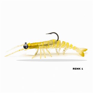 Avlivari 3D Shrimp 7.62cm Silikon Karides