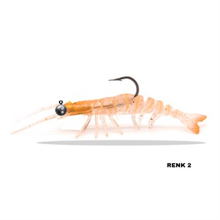Avlivari 3D Shrimp 7.62cm Silikon Karides