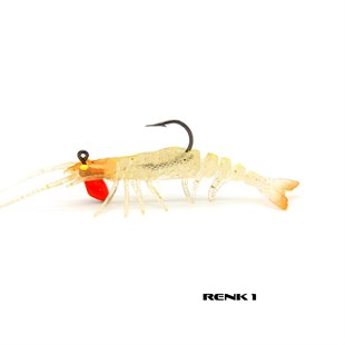 Avlivari 3D Shrimp 6gr  7.62cm Zıplatmalı Silikon Karides