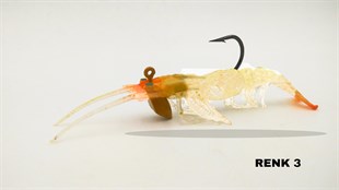 Avlivari 3D Shrimp 6gr  7.62cm Zıplatmalı Silikon Karides