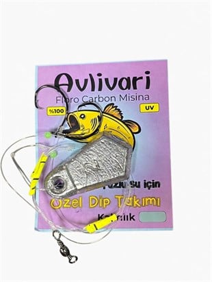 Avlivari 45 Gr Circle Kancalı %100 Fluorocarbon El Yapımı Özel Dip Takımı