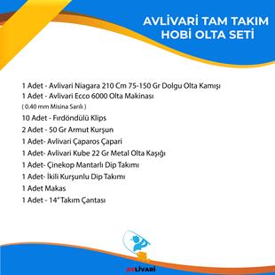 Avlivari Alesta Niagara 210 Cm 75-150 Gr - Ecco 6000 Tam Takımı Kıyı Hobi Tekne Olta Seti
