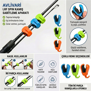 Avlivari Lrf Spin Kamış Tutucu 2 li takım