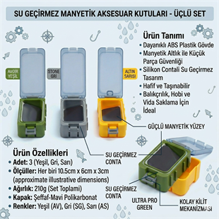 Avlivari Mıknatıslı Aksesuar Kutu