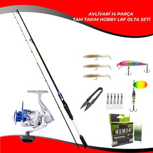 Avlivari Milano 240 Cm 0.5-10 Gr Avlivari Viera 4000 Metal Olta Makinası Tam Takım Kıyı Lrf  Olta Seti 