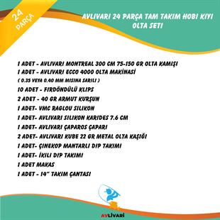 Avlivari Montreal 300 Cm 75-150 Gr - Ecco 4000 Misinalı Tam Takım Hobi Kıyı Olta Seti