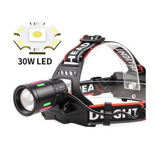 Avlivari OR-T201 Usbli Kafa Lambası | 30W 2000 Lümen | 2 Adet 18650 Pil Dahil