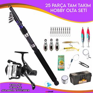 Avlivari Ranger 270 Mt 50-100 Gr Avlivari Tiger 4000 Olta Makinası Tam Takım Olta Seti