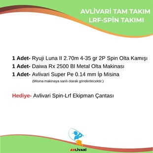 Avlivari Ryuji 270 Cm 4-35 Gr Olta Kamışı - Daiwa Rx 2500 Metal Olta Makinası Tam Takım Kıyı Hobi Profesyonel Olta Seti