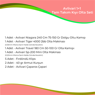 Avlivari Tam Takım 1+1 Olta Seti