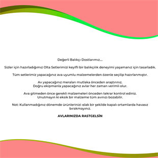 Avlivari Tam Takım 1+1 Olta Seti