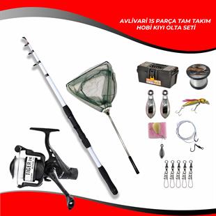 Avlivari Travel 270 Cm 50-100 Cm -Tiger 4000 lik Olta Makinası Tam Takım Hobi Kıyı Olta Seti