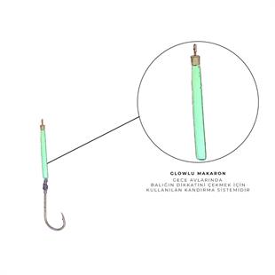 Avlivari Yaylı Şamandıralı Yüzey Fosforlu Set Çinekop-Sarıkanat-Lüfer Takımı 30 Gr