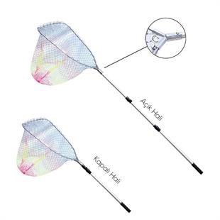 Bauer Lnk-040 Teleskopik Misina Torlu Üçgen Balıkçı Kepçesi 225 Cm (48 x 58)