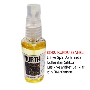 Boru Kurdu Esanslı Lrf Spin Silikon Kaşık Maket Balık Yem Kokusu