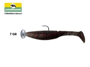 Cormoran K-DON Jumper S11 7.5 CM Kırmızı Simli Jighead Silikon Yem