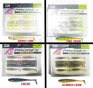 Daiwa Duck Fin Prorex Micro Shad 4.5 cm Spin LRF Silikon Yem
