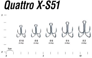 DECOY X-S51 Quattro Dörtlü Maket Balık iğnesi