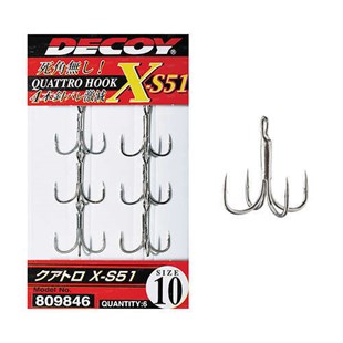 DECOY X-S51 Quattro Dörtlü Maket Balık iğnesi