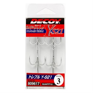Decoy Y-S21 Standart Treble Üçlü Maket Balık iğnesi