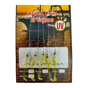 El Yapımı 5li Açıkdeniz Levrek, Uskumru, Palamut, Kolyos, Çinekop, Çaparisi - Şeffaf Limon