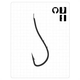 Fudo 2901 Ryusen Two Sliced Black Nikel Olta iğnesi / Balık Kancası