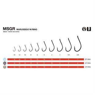 Fudo 3201 Maruseigo W/Ring Black Nikel Olta İğne Kanca