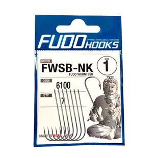 Fudo 6100 Worm SSB Nikel Uzun Pala Tırnaklı Olta iğnesi / Balık Kancası