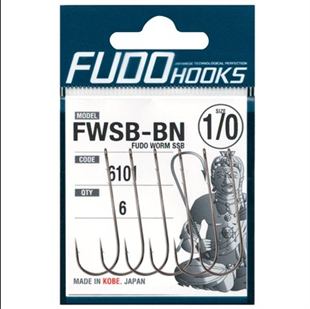 Fudo 6101 Worm SSB Black Nikel Uzun Pala Tırnaklı İğne